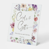 愛がボホの山花贈答用テーブルを咲いている 台座サイン (正面)