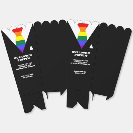 愛がポンとゲイ結婚のスーツ フェイバーボックス (見開き)