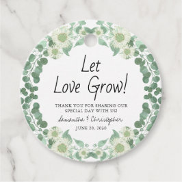 愛がユーカリの葉を育ててくれてありがとう結婚。 フェイバータグ