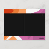 愛がレズビアンプライドを勝ち取る,プライド月2024 ポストカード (裏面)