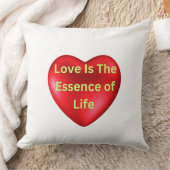 愛が人生の本質Tシャツ クッション (ブランケット)