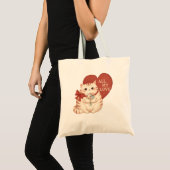 愛が全部のトラ猫 トートバッグ (正面(商品))