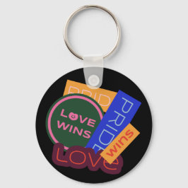 愛が勝つ。プライドプライド勝利LGBT+プライド キーホルダー