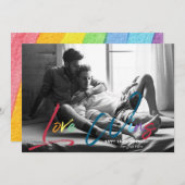 愛が勝つ | LGBTバレンタインの写真カード シーズンカード (正面/裏面)