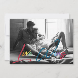 愛が勝つ   LGBTバレンタインの写真カード シーズンカード
