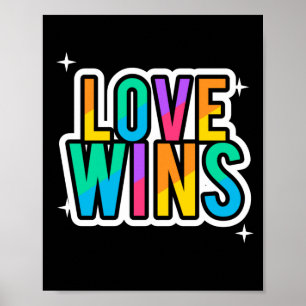 愛が勝つ。LGBTQ+プライド。虹。 ポスター
