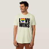 愛が勝つ！#LOVEWINS 祝結婚平等！ Tシャツ (正面フル)