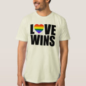 愛が勝つ！#LOVEWINS 祝結婚平等！ Tシャツ (正面)