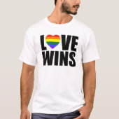 愛が勝つ！#LOVEWINS 祝結婚平等！ Tシャツ (正面)