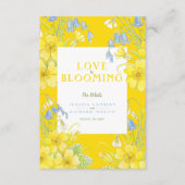 愛が咲いている春の結婚式詳細QR エンクロージャーカード (正面)