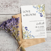 愛が咲く春のブライダルシャワー ワイルドフラワー 招待状
