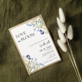 愛が咲く春のブライダルシャワー ワイルドフラワー 招待状