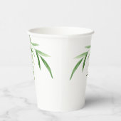 愛が咲く ピンクの水彩画 ローズ フラワーズ 紙コップ (右)