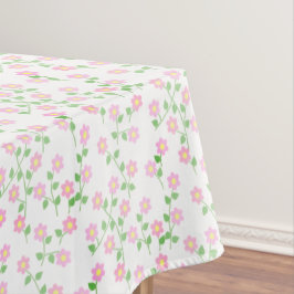 愛が咲く ピンクの花のブライダルシャワー テーブルクロス