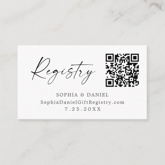 愛が咲く ブライダルシャワー ギフトレジストリーカード エンクロージャーカード (正面)