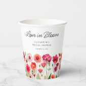 愛が咲く ワイルドフラワーのブライダルシャワー 紙コップ (正面)