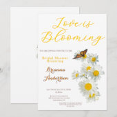 愛が咲く ワイルドフラワー デイジー ブライダルシャワー 招待状 (正面/裏面)