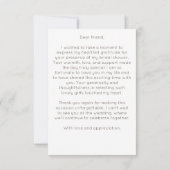 愛が咲く 春 夏 ウェディングシャワー サンキューカード (裏面)