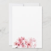 愛が咲く | 桜のブライダルシャワー 招待状 (裏面)