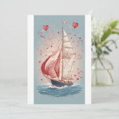 愛が地平線に：バレンタインデーの帆船クルーズ シーズンカード (スタンド正面)