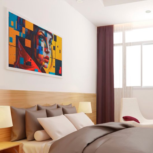 愛が女性を芸術として生み出モダンす ポスター