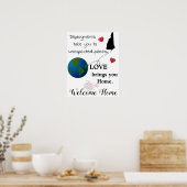 愛が家に帰る歓迎ホーム軍隊ポスター ポスター (キッチン)