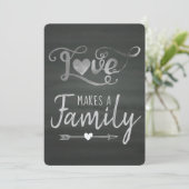 愛が家族を作る-養子縁組の発表 招待状 (スタンド正面)