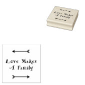 愛が家族を作る – 養子縁組 ラバースタンプ (押印)