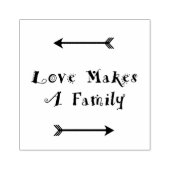 愛が家族を作る – 養子縁組 ラバースタンプ (インプリント)