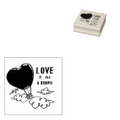 愛が尽のまわりにきる ラバースタンプ (押印)