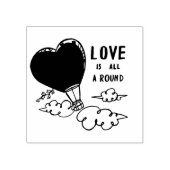 愛が尽のまわりにきる ラバースタンプ (インプリント)