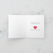 愛が強いルビー記念日両親へカード カード (内部)