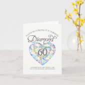 愛が強くてダイヤモンドの結婚記念日を迎える両親へのカード カード (黄色い花)