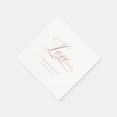 愛が必要だ！エレガント結婚の スタンダードカクテルナプキン (角)