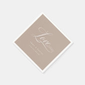 愛が必要だ!エレガント結婚の スタンダードカクテルナプキン (角)