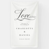 愛が必要だ！エレガント結婚の 横断幕 (縦)