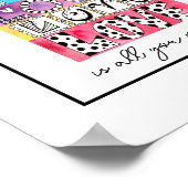 愛が必要なのはお洒落レタリングポスター ポスター (角)