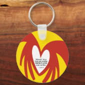 愛が恐怖を追い出す – keychain キーホルダー (正面)