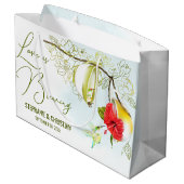 愛が息づくコリブリのティーパーティー ラージペーパーバッグ (裏面アングル)