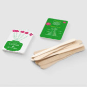 "愛が成長"明るいフローラ結婚式 プログラム ハンドファン (組立なし)