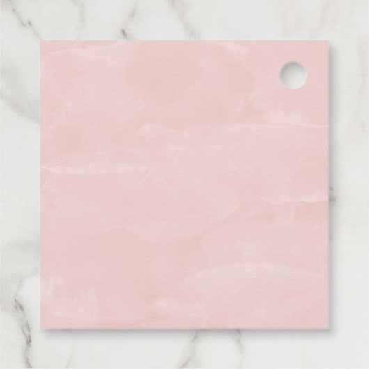 愛が手描き花の成長を結婚望む フェイバータグ (裏面)