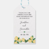 愛が植物の贈り物レモンのシャワーを成長させる ギフトタグ (裏面)