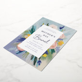 愛が母の日のブランチを成長する場所 箔招待状 (回転した状態)