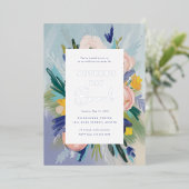 愛が母の日のブランチを成長する場所 箔招待状 (立ち正面)