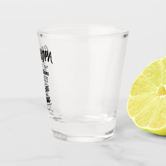 愛が決して終わらない祖父の世帯主 ショットグラス (右)