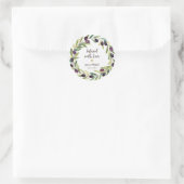 愛が注入されたリースオリーブ油結婚式の引き出物 ラウンドシール (バッグ)
