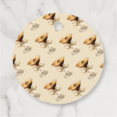 愛が淹れられているエスプレッソ マーティニ ウェディング シャワー フェイバータグ (裏面)