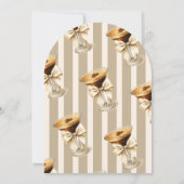 愛が淹れられている ボウ エスプレッソ マーティニ  ブライズシャワー 招待状 (裏面)