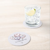 愛が満ちている ハート風船 ブライダルシャワー ラウンドペーパーコースター (インサイチュ)