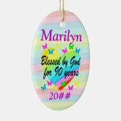 愛が満パーソナライズされたち90thオーナメント セラミックオーナメント (右)